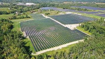 PureSky Energy Clover Meadow Solar Project - Aerial View