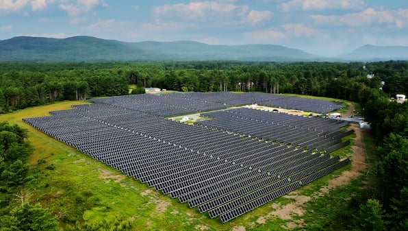Sand Brook New York Solar Farm - PureSky Energy Aerial View