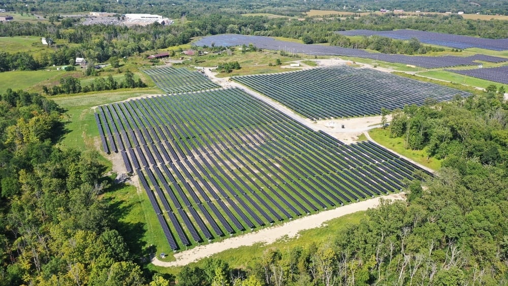 PureSky Energy Clover Meadow Solar Project - Aerial View